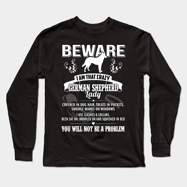 German Shepard Dog Long Sleeve T-Shirt by LutzDEsign